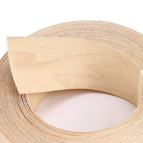 Skelang Maple 2" x 50' Roll Wood Veneer Edge Banding Preglued Iron-On with Hot Melt Adhesive Edgebanding Flexible Wood Tape - size: 2" x 50'