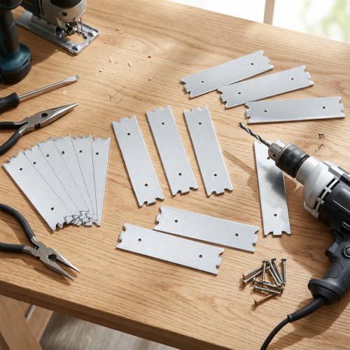 ZAVOOS 50 Pack 1.5 x 6 Inch Nail Plates for Wood Studs