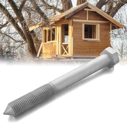 1 Pc Treehouse Lag Bolt Hot Dip Galvanized Hex Head Lag Screws for Treehouse Brackets Hardware Deck Construction Wood Framing Heavy Duty (1.25 x 12 Inch) - size: 1.25 x 12 inch
