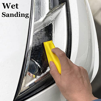 70PCS Micro Detail Sander Kit, Silicon Carbide Wet Dry Sandpaper - style: Grey(Grit 400-3000)