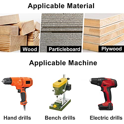 Lytool Countersink Drill Bit Set 5Pcs for Woodworking(2.8-4mm)