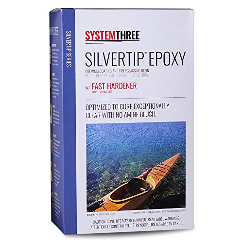 System Three SilverTip Epoxy Resin with Fast Hardener Kit, Clear, 1.5 Qt - size: 1.5 Quarts, style: Fast Hardener