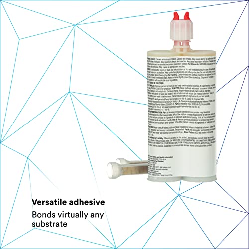 3M Super Fast Plastic Repair Adhesive, 04248, Black, 200 mL Cartridge - size: 200 mL