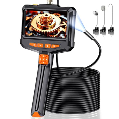 1920P HD Endoscope Camera with Light, 4.3" IPS Handheld Borescope - size: 4.3" Handheld Borescope-ES05X