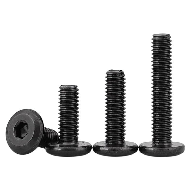 10 Pack M6 x 40 mm Flat Head Hex Socket Cap Screws Bolts, 304 Stainless Steel 18-8 Black Oxide, Connector Bolts Screws for Furniture, Full Thread (M6 x 40mm 10PCS) - size: M6 x 40mm 10PCS