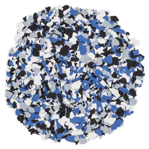 Spartan Epoxies Complete Epoxy Floor Kit, 300-400 ft², Gray/Orbit Flake - size: 300-400 ft², style: Medium Gray with Orbit Flake