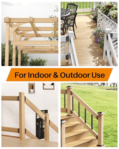 Deck Railing 30° Stair Connectors for 2"x4" (Actual 1.5"x3.5"),24 Pack - size: Angle 30°