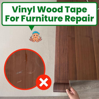 ECOHomes Wood Grain Repair Tape (Choco Pine, 4 Inch x 15 Feet) - color: Choco Pine, size: 4 Inch By 15 Ft