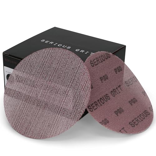 Serious Grit - 6-Inch P80 Grit Ceramic Mesh Sanding Discs - 50 Pack - style: 80 Grit