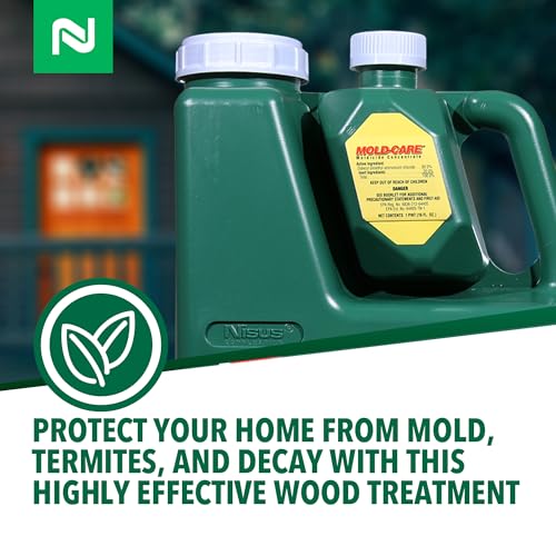 Bora-Care with Mold-Care Moldicide Concentrate, Wood Protection Against Mold, Termites, and Decay, Long-Lasting Residual Protection, 1 Gallon