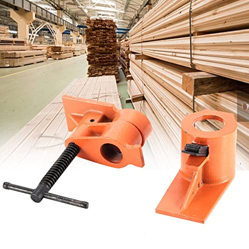 Pipe Vise, 1 Inch Pipe Clamp, Wood Vise Suitable for Gluing and Drilling Wooden Clamps and Water Pipe Clamps