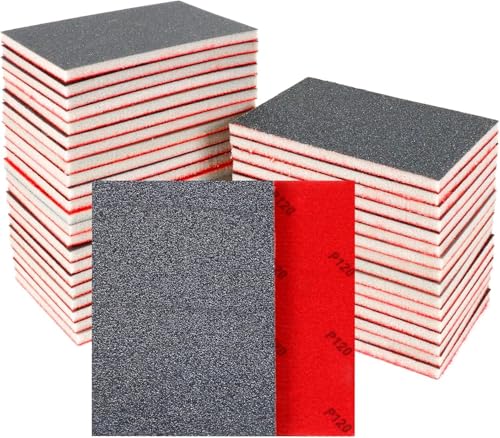 Sanding Sponge 80-1000 Grit Sandpaper Assortment, Washable and Reusable Sanding Blocks, Wet/Dry Sandpaper for Wood, Metal, Drywall, Furniture Polishing