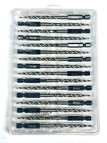TG USA 16Pc #10 (3/16") Replacement Countersink Drill Bit Set Tapered Bits - size: #10 (3/16"), style: 16 Bits w/o cutter