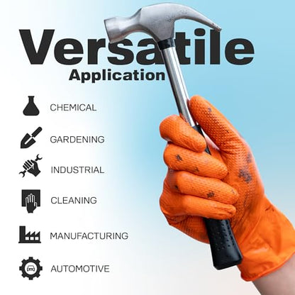 Raxwell Nitrile Gloves, Disposable Gloves, Puncture Resistant, Diamond Grip - size: Small, style: 1000 Count