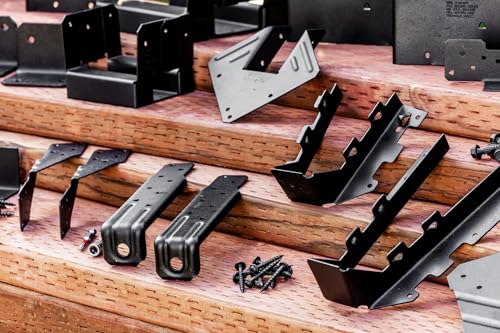 Simpson Strong-Tie LUS210PC Outdoor Accents LUSPC ZMAX, Black Powder-Coated Face-Mount Joist Hanger for 2x10