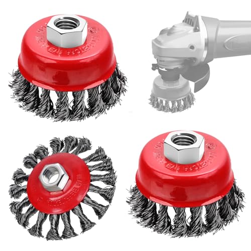 3 Pack Wire Wheel Brush for Angle Grinder