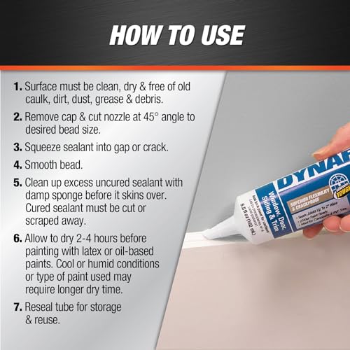 DAP Dynaflex 230 Premium Elastomeric Sealant, Clear, 5.5 Oz (7079818860)
