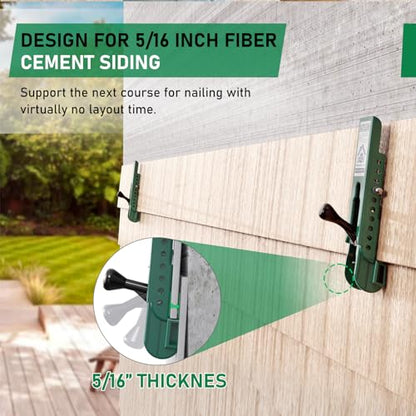 Siding Installation Tools, Siding Mounting Kit for Use with 5/16-Inch Fiber Cement Sidings, Lap Tools Gauge with Adjustable Reveals, Polycarbonate Body, 2 Pack - size: 5/16-Inch Thickness, style: Polycarbonate Body