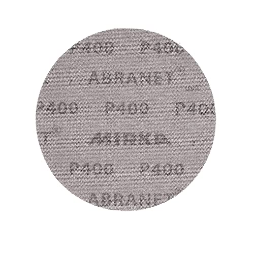 Mirka Abranet 6 Inch 400 Grit Mesh Sanding Discs, Hook and Loop, 10 Pack - size: 400