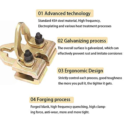 Right Angle Universal Clamp, Auto Body Frame Repair Scissor Clamp Puller Car Collision Panel Tool Sheet Metal Dent Pulling Pounding Lifting Equipment