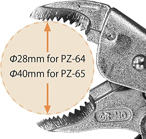 ENGINEER 5.9" Screw Removal Vise Grip Locking Pliers PZ-64 - size: 145 mm