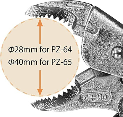 ENGINEER 5.9" Screw Removal Vise Grip Locking Pliers PZ-64 - size: 145 mm
