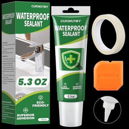 Silicone Caulk 5.3 Fl Oz Squeeze Tube Waterproof 1 Pack - size: 5.3 OZ