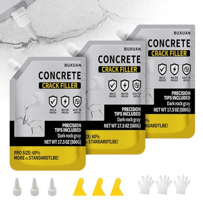 Concrete Crack Filler Outdoor, Self-Leveling Waterproof Sealant（3）