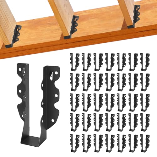 36 Pcs 2"x 8" Joist Hanger|Q235B Steel Face Mount Joist Hangers - size: 36 Pcs, style: 2"x 8"