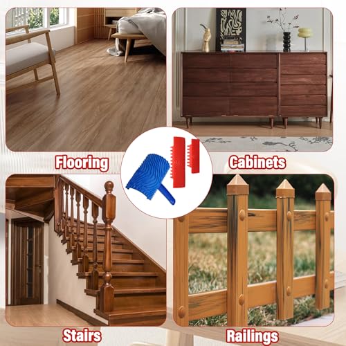 3PCS Wood Grain Tool Set, Soft Rubber, for DIY Faux Wood Painting