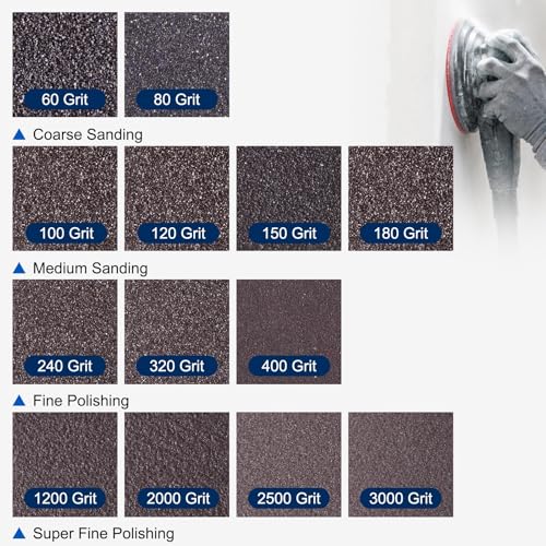 20Pcs 500-600Grit Sanding Sponges, 4x2.8In Hook & Loop Black - size: 500-600 Grit