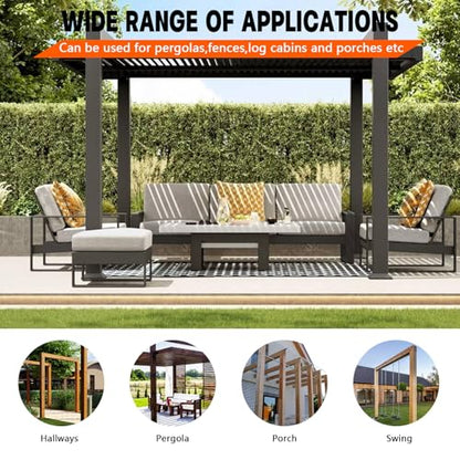 Pergola DIY Bracket Kits,2-Way L Shaped Corner Brackets for 4" x 4"(Actual:3.5" x 3.5") Lumber for Outdoor Pergola,Proch,Log Cabin W/Hardware - 2Pack… - size: 4"x4" 2pcs, style: 2-way Conrner Bracets