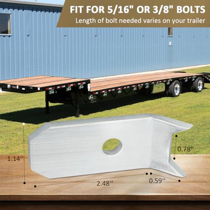24 Pack Trailer Wood Deck Clips for Deck & Flooring Hold Down