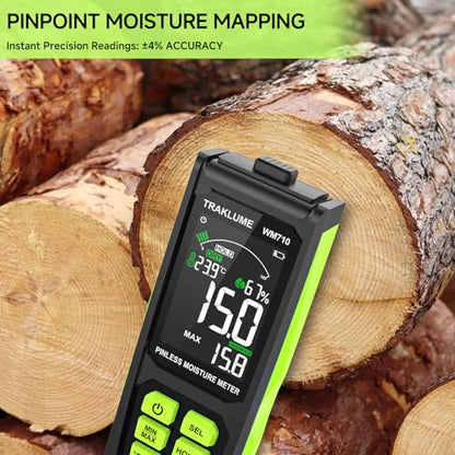 Moisture Meter for Wood Pinless Moisture Reader Firewood Moisture Tester