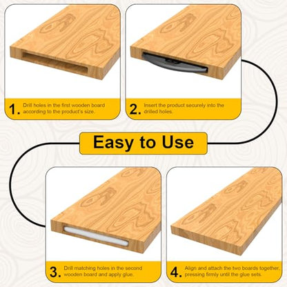 100 Pcs Plastic Biscuit Joiners, Self-Clamping Plate Joiner Clips