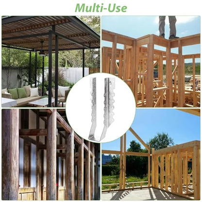 20PCS 2x10 Joist Hanger, 18 Gauge Galvanizing Face Mount Joist Hangers, Hurricane Ties for Rafters Tie Brackets Great for Floor Deck, Ceiling Joists, Wood, Roofs