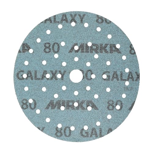 Mirka Galaxy Multifit 6'' Ceramic Sanding Discs 80 Grit Hook & Loop 50 Pack - size: Grit 80