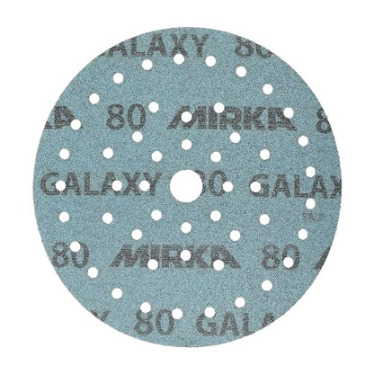 Mirka Galaxy Multifit 6'' Ceramic Sanding Discs 80 Grit Hook & Loop 50 Pack - size: Grit 80
