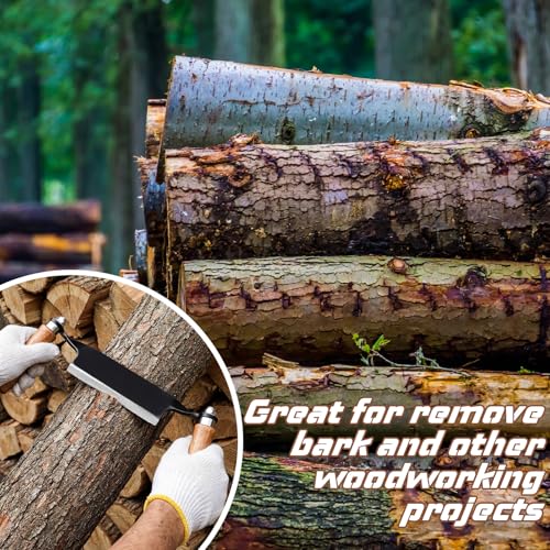 5 Inch Draw Knife Debarking Tool for Woodworking,Straight - size: 5 Inch, style: Straight