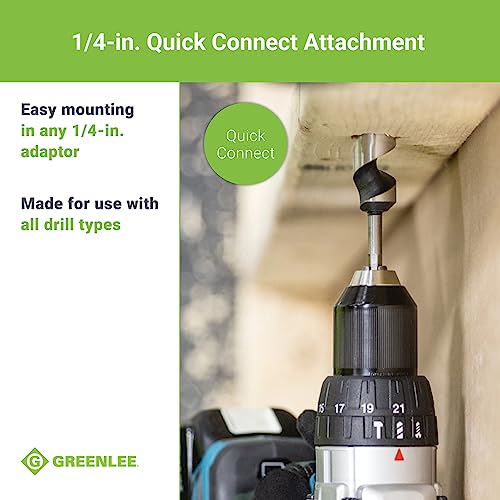 Greenlee 60A-1 BIT,AUGER QUICK CHANGE (1A) - size: 1-Inch Stubby Augur Wood Bit
