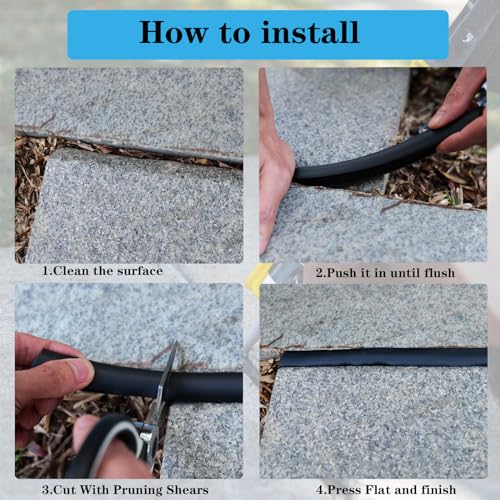 Concrete Expansion Joint Strips Filler Rubber Seal Crack Repair - size: 5/8" Wide, 10Ft Long