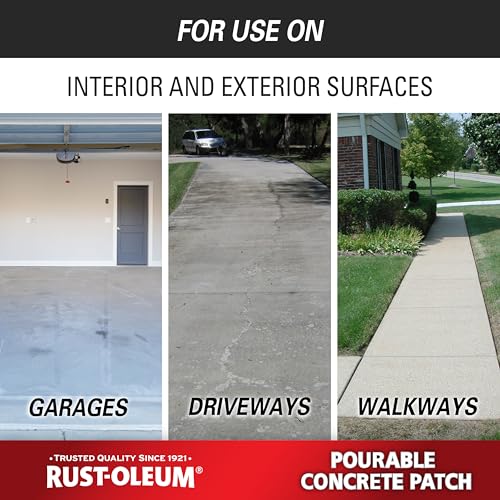 Rust-Oleum 369667 Pourable Concrete Patch, 5 lb Pail, White