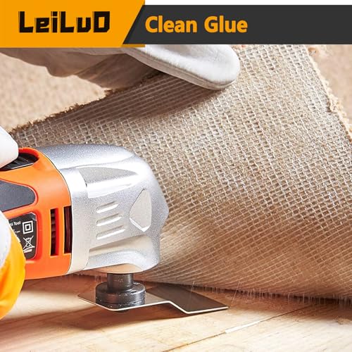 LEILUO 10Pcs Oscillating Tool Scraper Blades, Multi Tool Scraper Blade Set