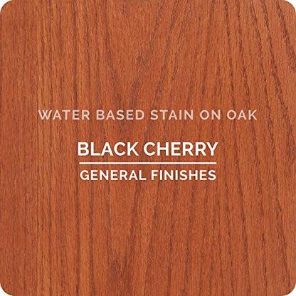 General Finishes Water Based Wood Stain, 1 Quart, Black Cherry - color: Black Cherry, size: 1 Quart