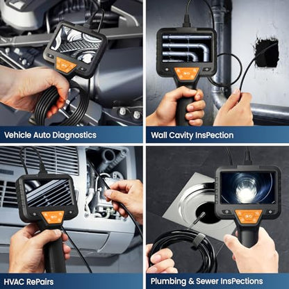 32.8FT Endoscope Camera with Light-1080P HD Borescope Inspection Camera - size: 10M