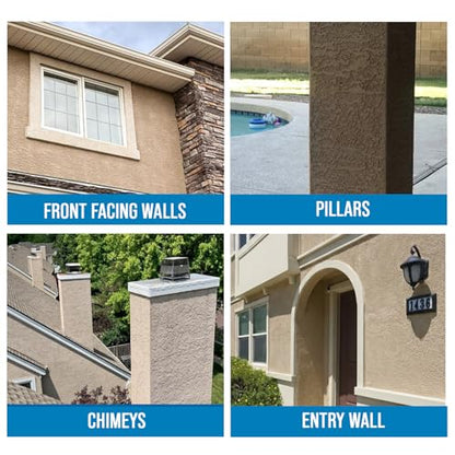 Rain Guard Water Sealers SP-7003 Stucco Sealer Concentrate Makes 5 Gallons - Clear Natural Finish - Deep Penetrating Water Repellent Protection For All Stucco Surfaces - Water-Based Silane/Siloxane - style: 32 fl oz (makes 5 Gallons)
