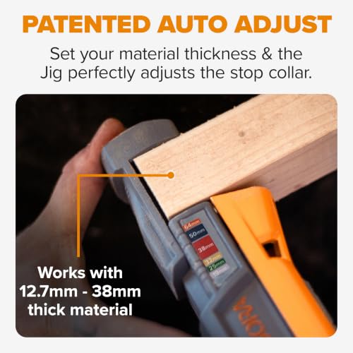 BORA Pro Compact Metal Pocket Hole Jig Complete Kit, Auto-Calibrating - size: Compact Jig