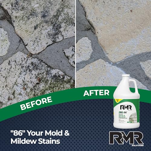 RMR-86 Instant Mold and Mildew Stain Remover Spray - Scrub Free Formula, 1 Gallon - size: 128 Fl Oz (Pack of 1)