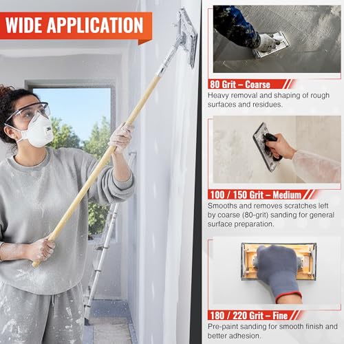 35 Pack Wall Sandpaper Screens for Drywall and Wet Sanding