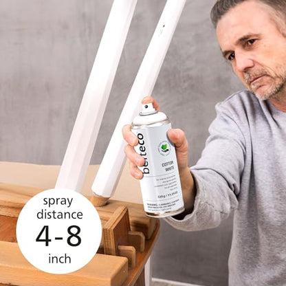 Cotton White Matte Spray Paint | Water-based Spray Paint White - color: Cotton White Matte, size: 11.29 Ounce (Pack of 1)